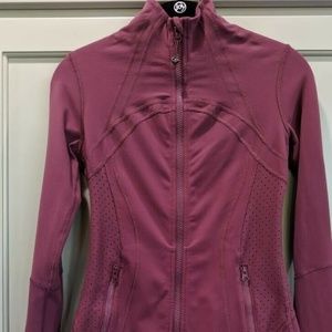 Lululemon Define Jacket Perforated Back Burgundy 4